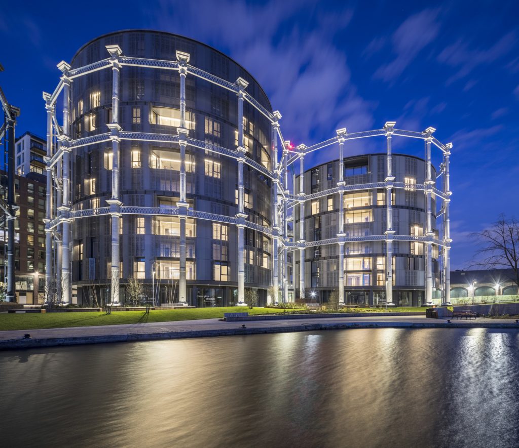 Gasholders No. 10, 11 & 12 The Siamese Triplet King's Cross